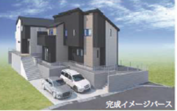 横浜市都筑区池辺町、新築一戸建ての完成予想図（外観）画像です