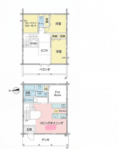 横浜市都筑区川和台、中古一戸建ての間取り画像です