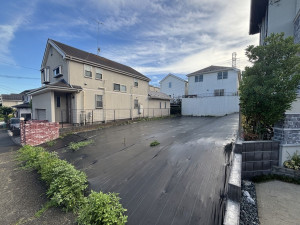 横浜市都筑区荏田南、土地の前面道路を含む現地写真画像です