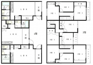 横浜市都筑区すみれが丘、収益物件/アパートの間取り画像です