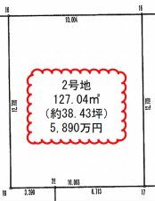 横浜市都筑区南山田町、土地の間取り画像です