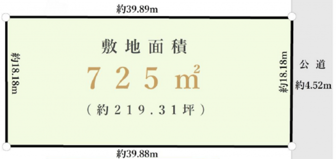 横浜市都筑区川向町、土地の間取り画像です