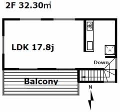 板橋区小茂根、中古一戸建ての間取り画像です