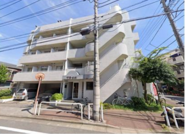 板橋区赤塚新町、中古マンションの外観画像です