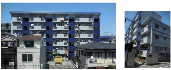 板橋区南常盤台、中古マンションの外観画像です