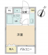 板橋区三園、中古マンションの間取り画像です