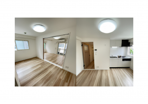 板橋区本町、中古マンションの居間画像です