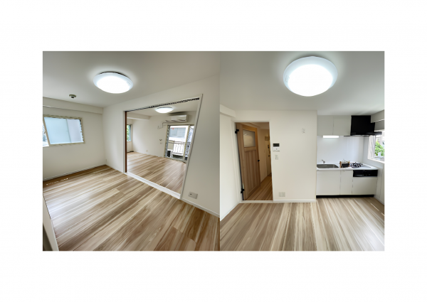 板橋区本町、中古マンションの居間画像です