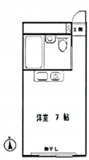 板橋区赤塚、中古マンションの間取り画像です