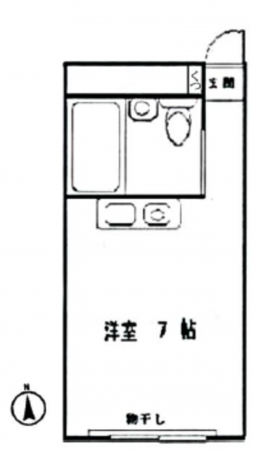板橋区赤塚、中古マンションの間取り画像です