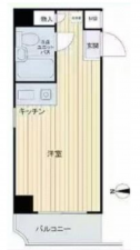 板橋区本町、中古マンションの間取り画像です