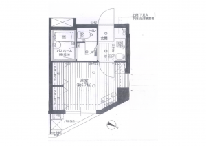 板橋区栄町、中古マンションの間取り画像です