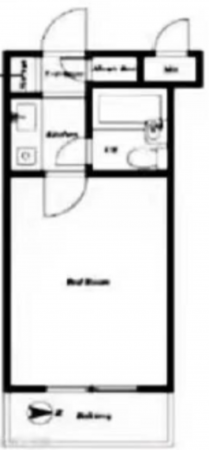 板橋区小茂根、中古マンションの間取り画像です