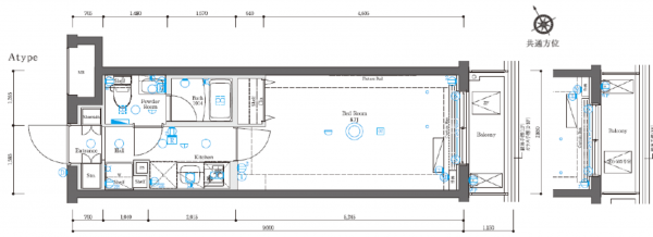 板橋区三園、中古マンションの間取り画像です