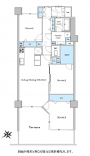 板橋区小茂根、中古マンションの間取り画像です