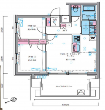 板橋区三園、中古マンションの間取り画像です