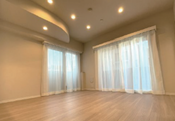 板橋区中丸町、中古マンションの居間画像です