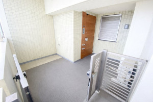 板橋区幸町、中古マンションの玄関画像です