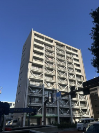 板橋区東坂下、中古マンションの外観画像です