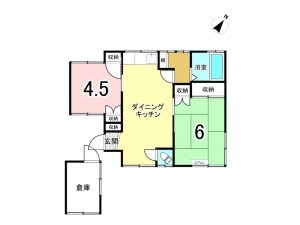 板橋区徳丸、中古一戸建ての間取り画像です