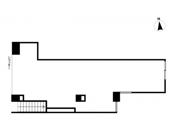 板橋区中板橋、収益物件/店舗の間取り画像です
