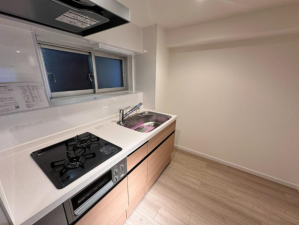 板橋区東新町、中古マンションのキッチン画像です
