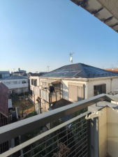 板橋区赤塚、中古マンションのバルコニー画像です