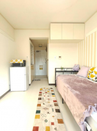 板橋区赤塚、中古マンションの居間画像です