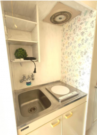 板橋区赤塚、中古マンションのキッチン画像です