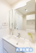 板橋区中丸町、中古マンションの洗面画像です