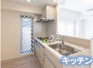 板橋区中丸町、中古マンションのキッチン画像です