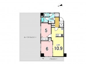 板橋区徳丸、中古マンションの間取り画像です
