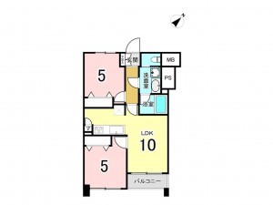 板橋区板橋、中古マンションの間取り画像です