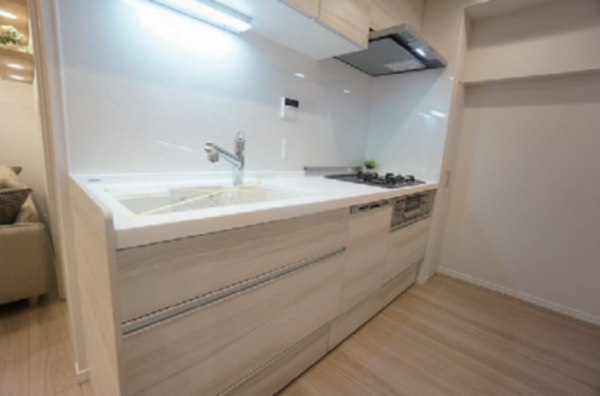 板橋区板橋、中古マンションのキッチン画像です