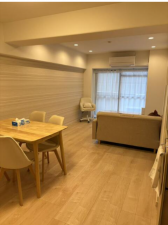 板橋区小茂根、中古マンションの居間画像です