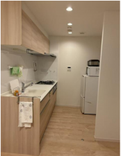 板橋区小茂根、中古マンションのキッチン画像です