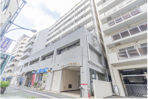 板橋区板橋、収益物件/店舗付住宅の外観画像です