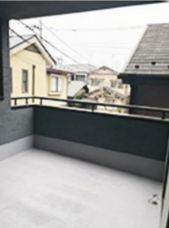 板橋区常盤台、中古一戸建てのバルコニー画像です