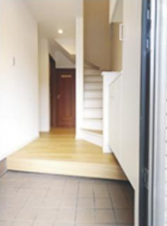 板橋区常盤台、中古一戸建ての玄関画像です