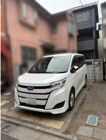 板橋区常盤台、中古一戸建ての駐車場画像です