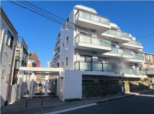 板橋区常盤台、中古マンションの外観画像です