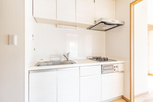 板橋区赤塚新町、中古マンションのキッチン画像です