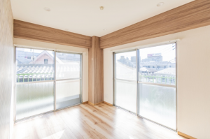 板橋区赤塚新町、中古マンションの居間画像です