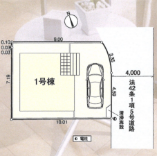 板橋区赤塚、新築一戸建ての間取り画像です