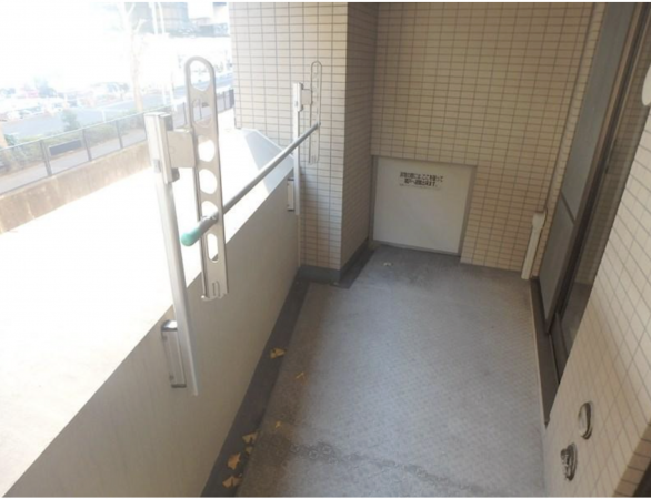 板橋区大山東町、中古マンションのバルコニー画像です