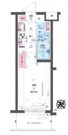 板橋区成増、中古マンションの間取り画像です