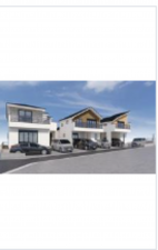 板橋区成増、新築一戸建ての前面道路を含む現地写真画像です