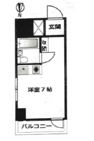 板橋区板橋、中古マンションの間取り画像です