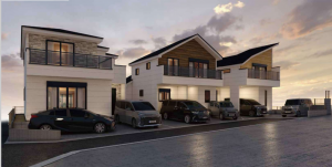 板橋区成増、新築一戸建ての完成予想図（外観）画像です