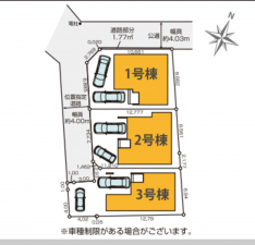 板橋区成増、新築一戸建ての地図画像です